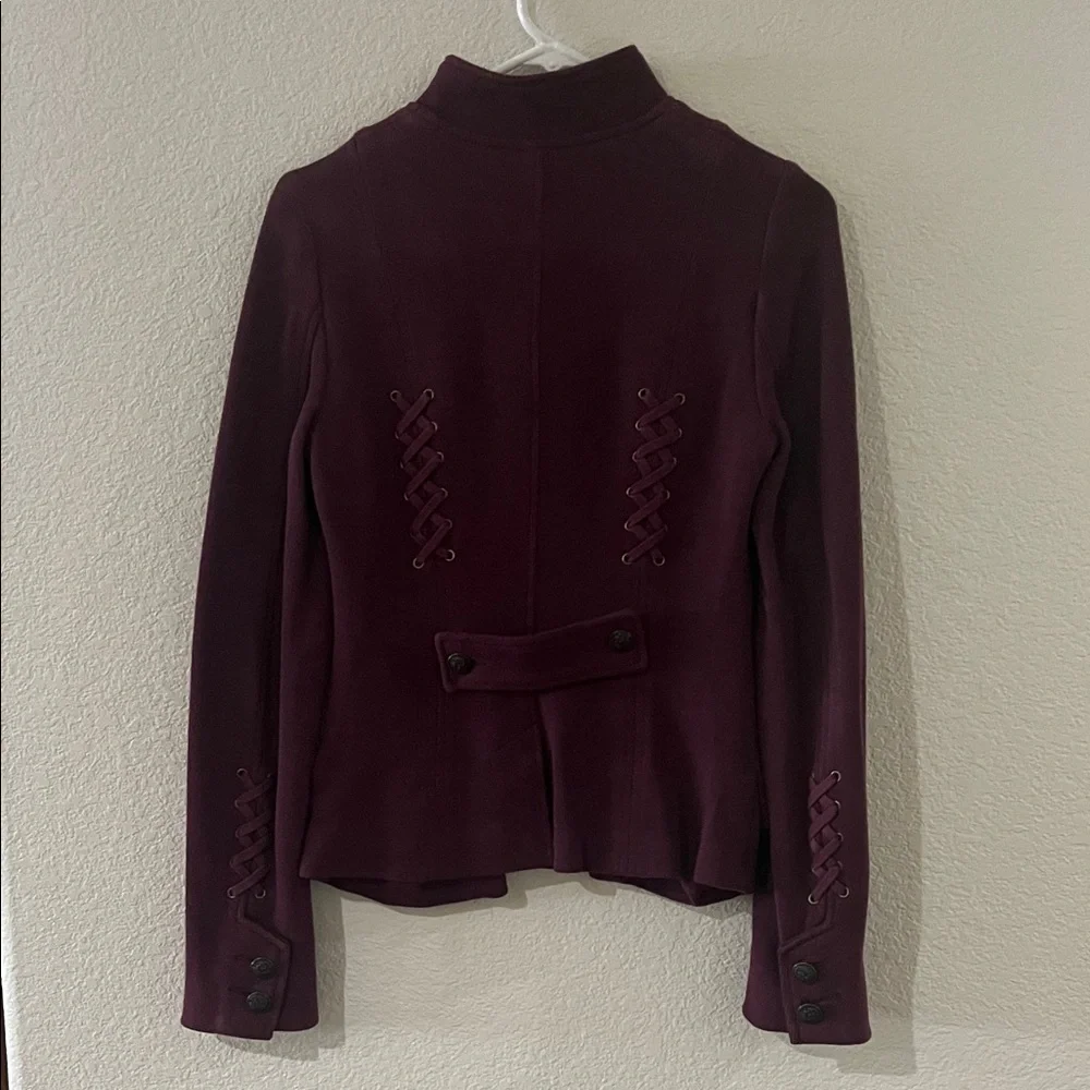 Free People Double-Breasted Blazer - Deep Purple - Picture 4 of 4